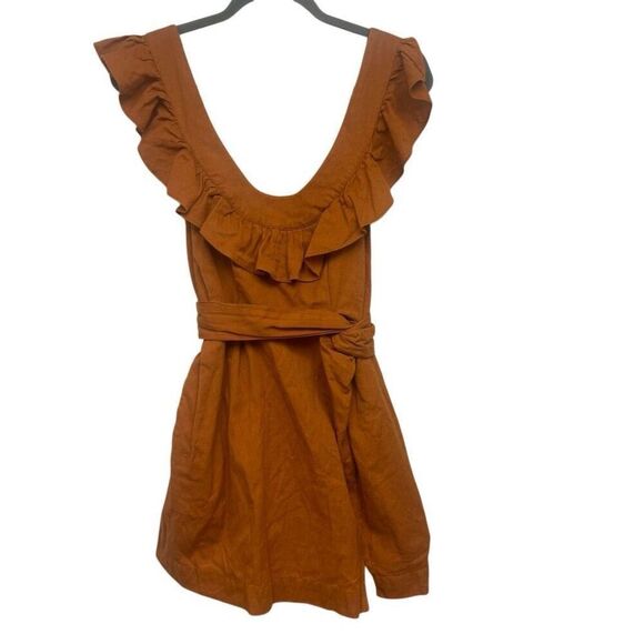 Free people Llara linen blend mini dress with pockets size XS - Picture 2 of 5